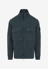 Garment-Dyed High Collar Jacket