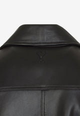 Zip-Up Leather Jacket