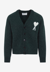 Intarsia Knit Ami De Coeur Alpaca Blend Cardigan