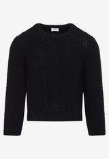 Cable Knit Wool Sweater