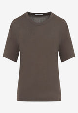 Ribbed Crewneck T-shirt