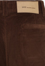 Wide-Leg Corduroy Pants