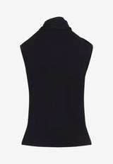 Asymmetric Scarf Knit Top