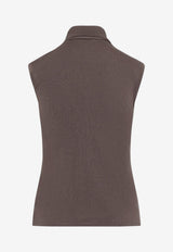 Asymmetric Scarf Knit Top