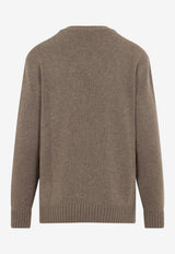 Embroidered Polo Bear Cashmere Sweater