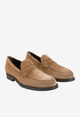 Suede Leather Penny Loafers