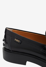 Brushed Leather Penny Loafers