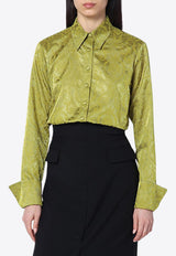 Dries Van Noten Baroque Patterned Buttoned Shirt Green 107121529/Q_DRVNO-202