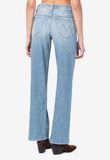 MOTHER Spinner Zip Sneak Faded Jeans Blue 10798-1351ADE_MOTH-GWU