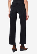 MOTHER Rambler Zip Flood Jeans Black 10807-1611DE_MOTH-SPF