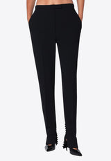 Dries Van Noten Tailored Pants with Slits Black 109512190_DRVNO-900