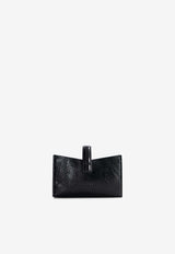 Mlouye Isla Leather Cardholder with Signature-Lock Black 11-017-185_BLACK