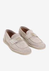 DG Logo Suede Leather Loafers