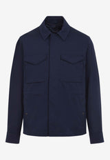 Roquille Logo Patch Shirt Jacket
