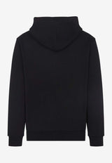 Logo Print Zip-Up Fleece Hoodie