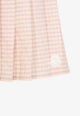 Gingham Check Mini Pleated Skirt