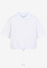 Drawstring Hem Polo T-shirt