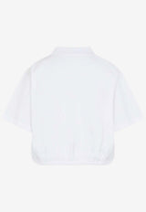 Drawstring Hem Polo T-shirt