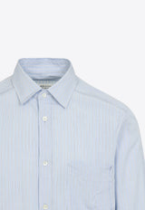 Long-Sleeved Stripe Shirt