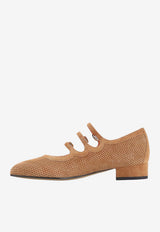 Ariana 30 Split Suede Mary-Jane Pumps