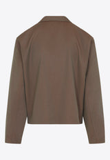 Zip-Up Wool Jacket