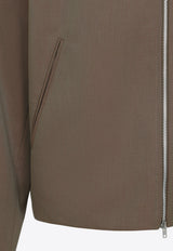 Zip-Up Wool Jacket