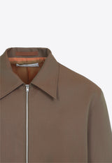 Zip-Up Wool Jacket