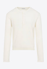 Fine Knit Henley T-shirt