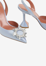 Begum 95 Slingback Satin Pumps