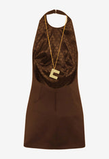 Halterneck Mini Charm Dress