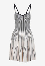 Geometric Knit Mini Dress