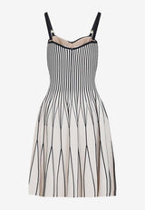 Geometric Knit Mini Dress