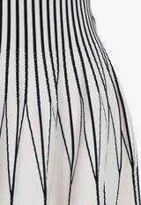 Geometric Knit Mini Dress