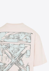 Rubbed Paint Arrows Skate T-shirts