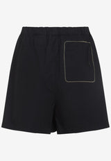 Logo Patch Bermuda Shorts