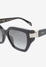 Butterfly Logo Sunglasses