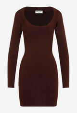 Long-Sleeved Mini Sheath Dress