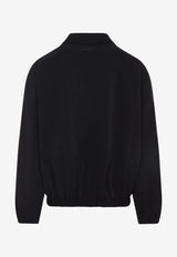 Logo Embroidered Half-Zip Sweatshirt