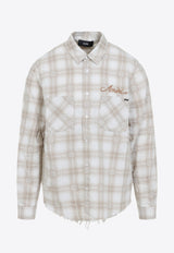 Checked Bandana-Patch Shirt