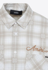 Checked Bandana-Patch Shirt