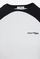 Circle Contrast Long-Sleeved T-shirt