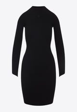 Circle Rib Knit Mini Dress