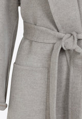 Belted Wool and Cashmere Wool