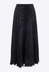 De-Hannie Washed-Out Skirt