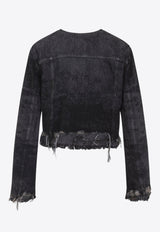 De-Graffy Cropped Denim Jacket