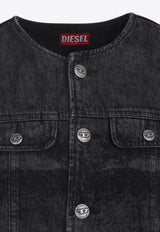 De-Graffy Cropped Denim Jacket