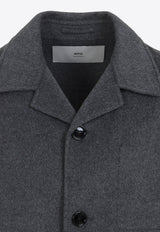 Single-Breasted Wool Knee-Length Coat