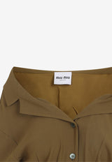 Off-Shoulder Shirt Dress