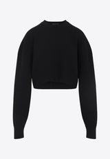 Knitted Sweater in Wool and Cashmere Blend