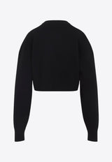 Knitted Sweater in Wool and Cashmere Blend